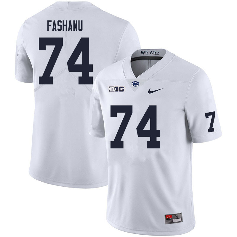 NCAA Nike Men's Penn State Nittany Lions Olu Fashanu #74 College Football Authentic White Stitched Jersey ZGT1498SL